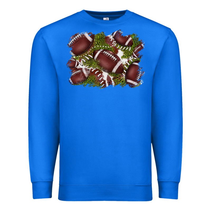 Football Background Premium Sweatshirt by BarkalooDesign | Teevron