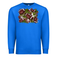 True Royal football background Premium Sweatshirt - BarkalooDesign