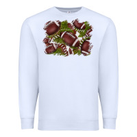 White football background Premium Sweatshirt - BarkalooDesign