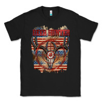 Black Deer hunter 4th of july Classic Tee - CowGirlArtShop