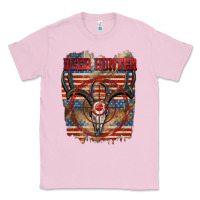 Bubblegum Pink Deer hunter 4th of july Classic Tee - CowGirlArtShop