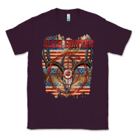 Plum Deer hunter 4th of july Classic Tee - CowGirlArtShop