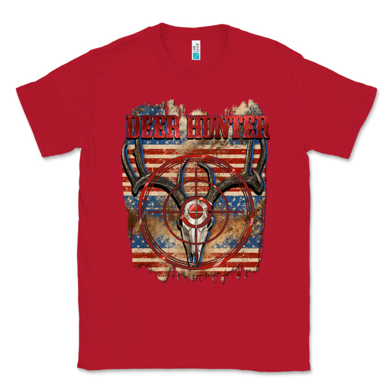 Deer Hunter 4th Of July Classic Tee by CowGirlArtShop | Teevron