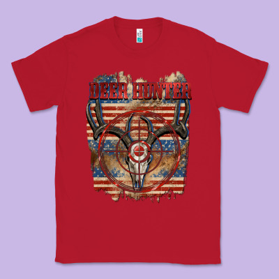 Deer Hunter 4th Of July Classic Tee Designed By Cowgirlartshop