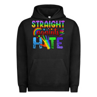 Pigment Black Straight Againts Hate Urban Hoodie - BundleAndBundleShop