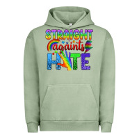 Pigment Oil Green Straight Againts Hate Urban Hoodie - BundleAndBundleShop