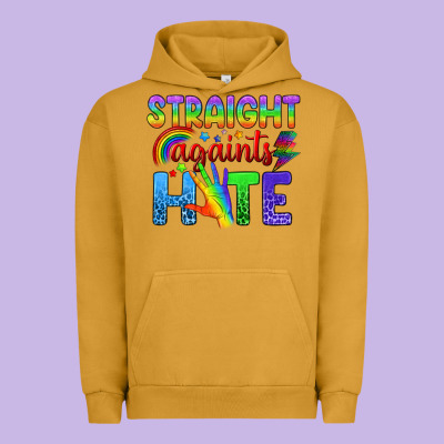 Straight Againts Hate Urban Hoodie Designed By Bundleandbundleshop