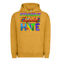Pigment Peanut Butter Straight Againts Hate Urban Hoodie - BundleAndBundleShop