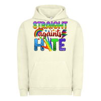 Pigment Pistachio Straight Againts Hate Urban Hoodie - BundleAndBundleShop
