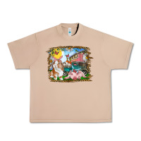 Easter Farm Bunny And Pig Urban Heavy Tee | Teevron
