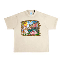 Sandshell Easter Farm Bunny And Pig Urban Heavy Tee - RanaPortraitStore