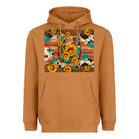 Meerkat sunflower gemstone leopard cowhide horseshoe Heavyweight Hoodie - Artiststas