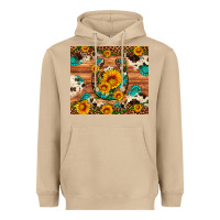 Mushroom sunflower gemstone leopard cowhide horseshoe Heavyweight Hoodie - Artiststas