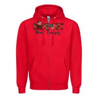Red support our troops Zipper Hoodie - CowhideDigitalArt