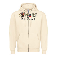 Sandshell support our troops Zipper Hoodie - CowhideDigitalArt
