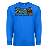 True Royal Peace Love Spectacled Bear Premium Sweatshirt - LillyAllenDesigns