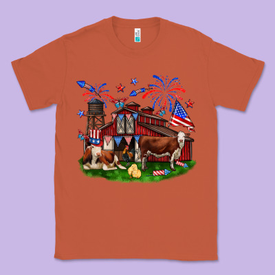 Barn Farm Animals 4th Of July Classic Tee Designed By Neo Western