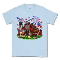 Dusty Blue Barn farm animals 4th of July Classic Tee - Neo Western