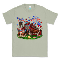 Matcha Barn farm animals 4th of July Classic Tee - Neo Western