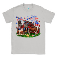 Moon Dust Barn farm animals 4th of July Classic Tee - Neo Western