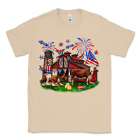 Mushroom Barn farm animals 4th of July Classic Tee - Neo Western