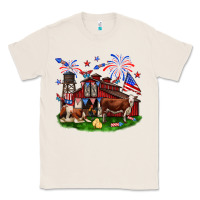 Natural Barn farm animals 4th of July Classic Tee - Neo Western
