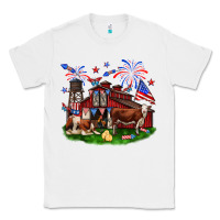 White Barn farm animals 4th of July Classic Tee - Neo Western