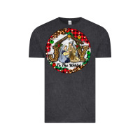 Vintage Black Christmas Joy To The World Vintage Tee - RanaPortraitStore