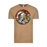 Vintage Coffee Christmas Joy To The World Vintage Tee - RanaPortraitStore