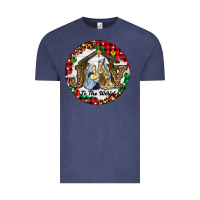 Vintage Denim Christmas Joy To The World Vintage Tee - RanaPortraitStore