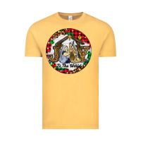Vintage Mustard Christmas Joy To The World Vintage Tee - RanaPortraitStore