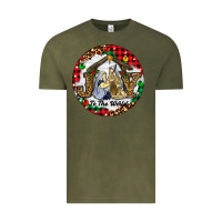 Vintage Olive Christmas Joy To The World Vintage Tee - RanaPortraitStore