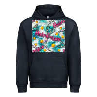Navy Hairdresser Scissor And Stars With Glitter Seamless Pattern Bbs Urban Hoodie - BundleAndBundleShop