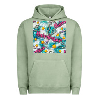 Pigment Oil Green Hairdresser Scissor And Stars With Glitter Seamless Pattern Bbs Urban Hoodie - BundleAndBundleShop