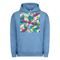 Pigment Pebble Blue Hairdresser Scissor And Stars With Glitter Seamless Pattern Bbs Urban Hoodie - BundleAndBundleShop