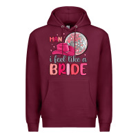 Burgundy man i feel like a bride Premium Hoodie - MaliasSmallBusiness