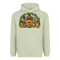 Matcha sunflower gemstone leopard cowhide horseshoe rainbow Heavyweight Hoodie - Artiststas