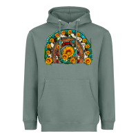 Sage sunflower gemstone leopard cowhide horseshoe rainbow Heavyweight Hoodie - Artiststas