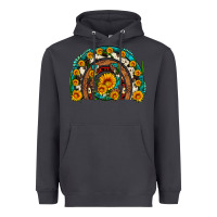 Smoke sunflower gemstone leopard cowhide horseshoe rainbow Heavyweight Hoodie - Artiststas