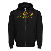Black juneteenth afro messy bun libbey glass Zipper Hoodie - HRA Design Shop