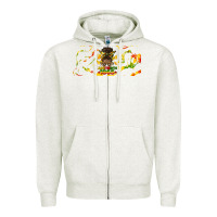 Oatmeal Heather juneteenth afro messy bun libbey glass Zipper Hoodie - HRA Design Shop