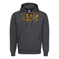 Smoke juneteenth afro messy bun libbey glass Zipper Hoodie - HRA Design Shop