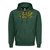Sports Green juneteenth afro messy bun libbey glass Zipper Hoodie - HRA Design Shop