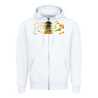 White juneteenth afro messy bun libbey glass Zipper Hoodie - HRA Design Shop