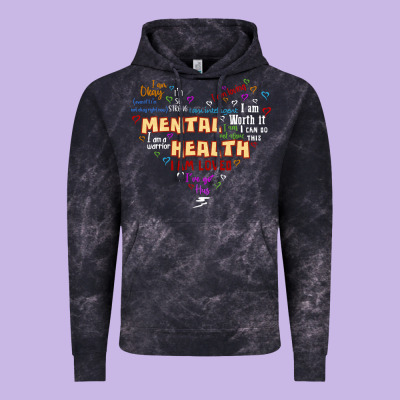 Mental Health Matters Vintage Hoodie Designed By Jahusdesignshop