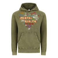 Vintage Olive mental health matters Vintage Hoodie - JahusDesignShop