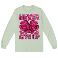 Matcha never give up cancer Long Sleeve Tee - texasbilliewilder
