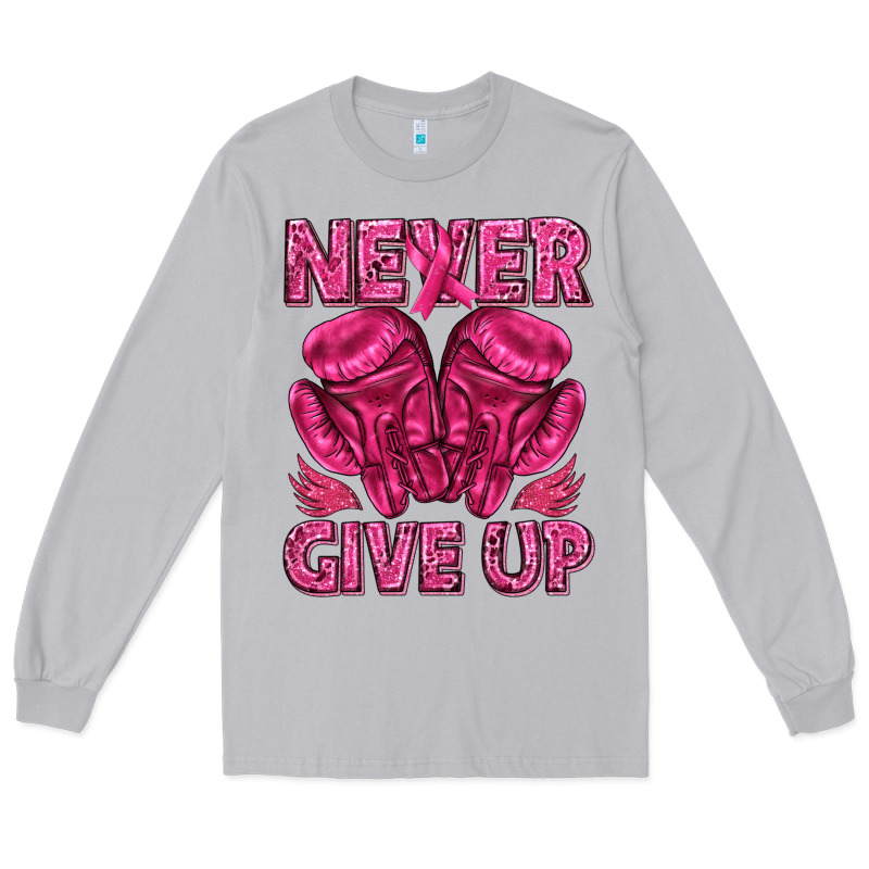 Never Give Up Cancer Long Sleeve Tee by texasbilliewilder | Teevron