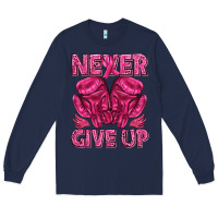 Navy never give up cancer Long Sleeve Tee - texasbilliewilder
