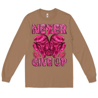 Toasted Coconut never give up cancer Long Sleeve Tee - texasbilliewilder